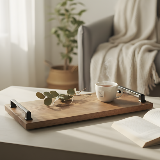 Rectangular Tray with Handles